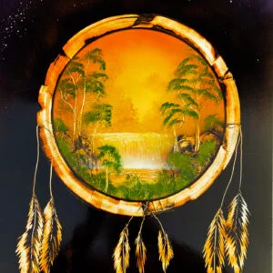 Orange Falls Dream Catcher