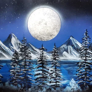 Blue Mountain Scene