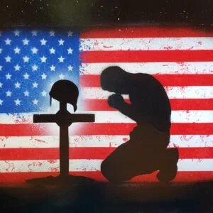 Fallen Soldier US Flag