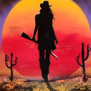 Cowgirl Sunset