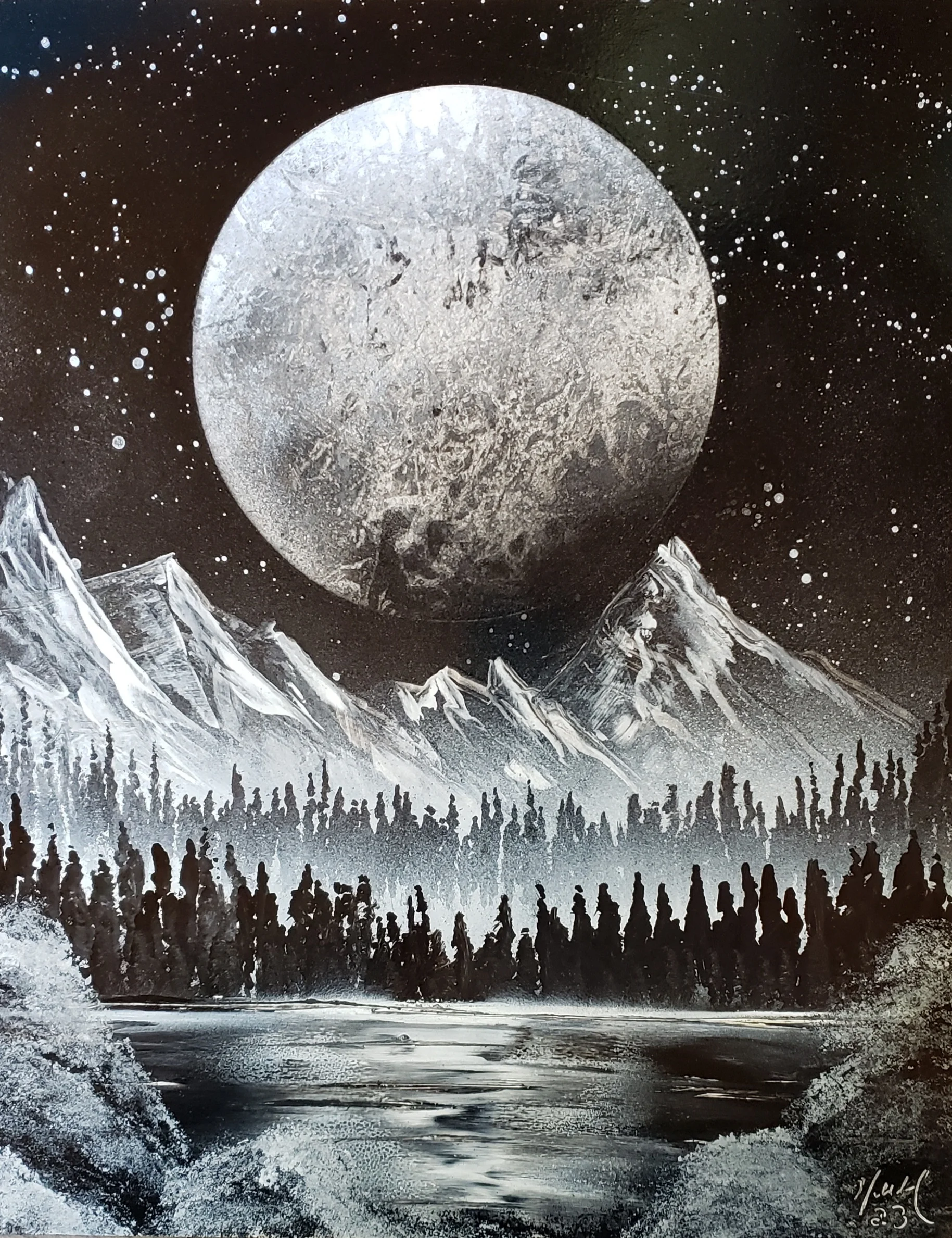 Moon over the Mountain