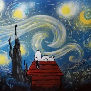 Snoopy Starry Night