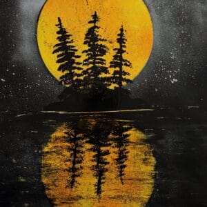 Amber Moon Reflected